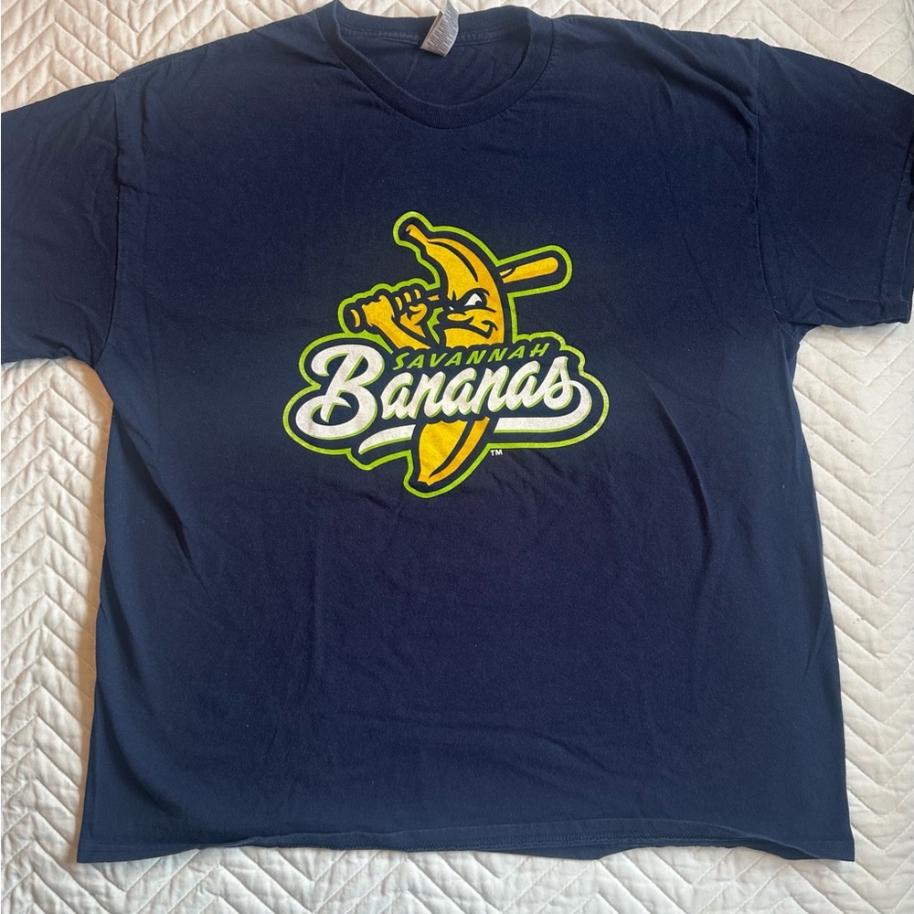 Gildan Navy Blue Savannah Bananas Tee